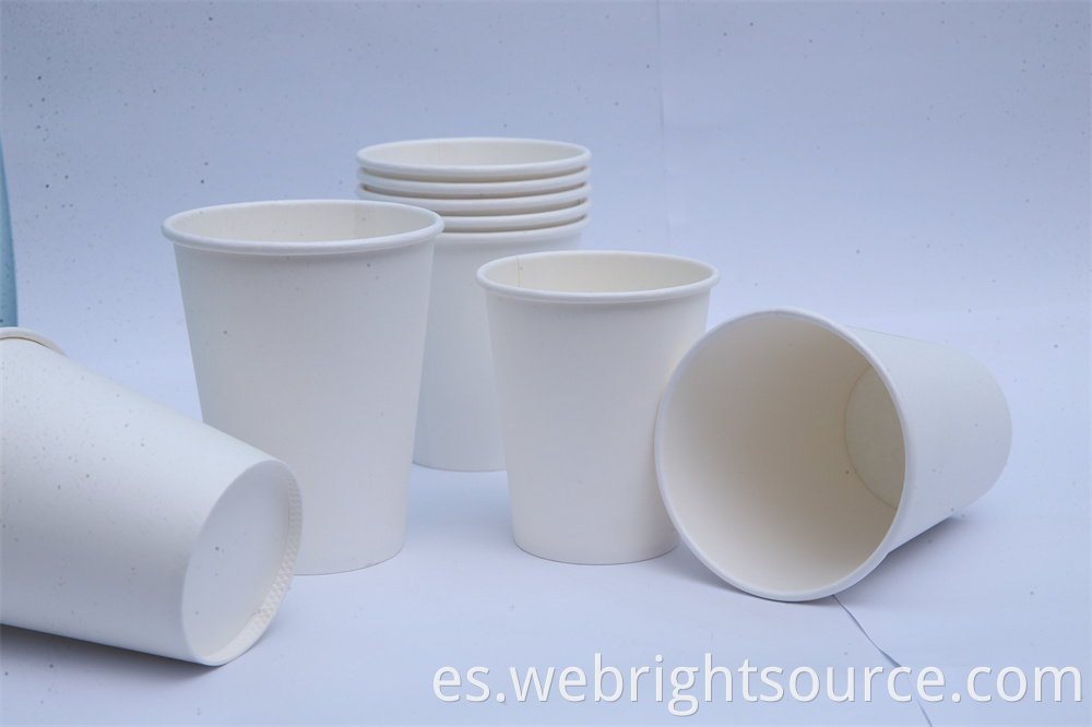 White paper cups
